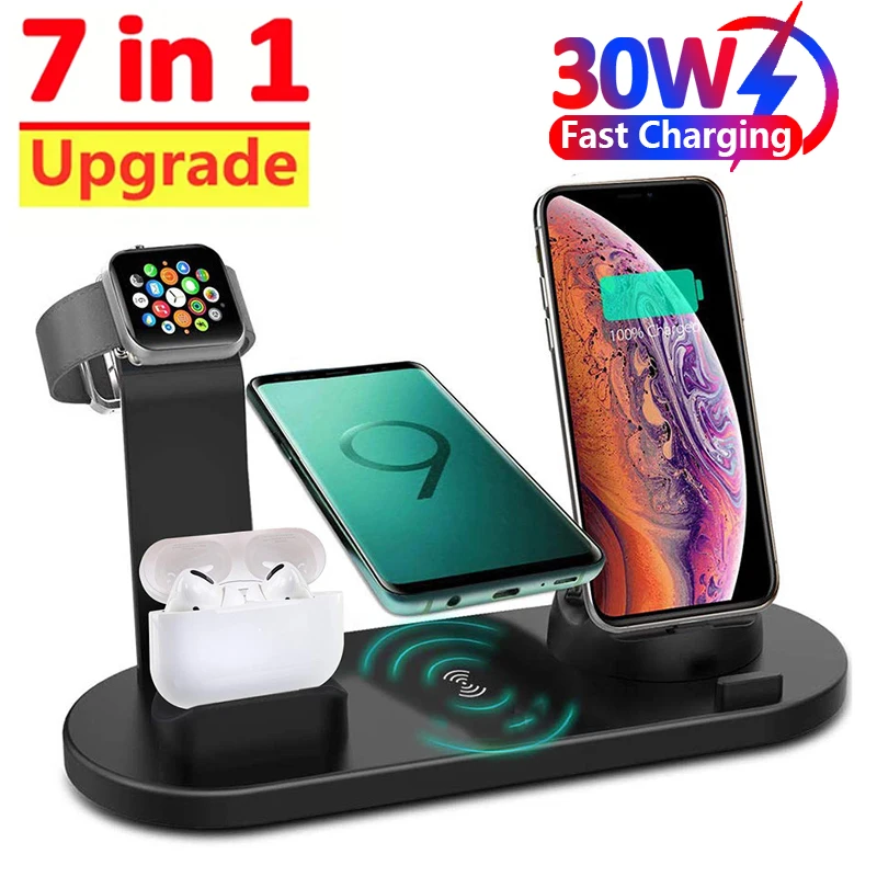 Smartwatch X12 - 7 في 1 شاحن لاسلكي حامل
