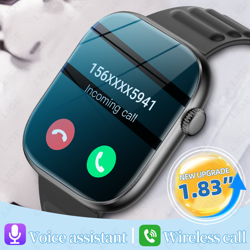 Smartwatch Custom - ساعة ذكية LIGE للرجال بشاشة HD