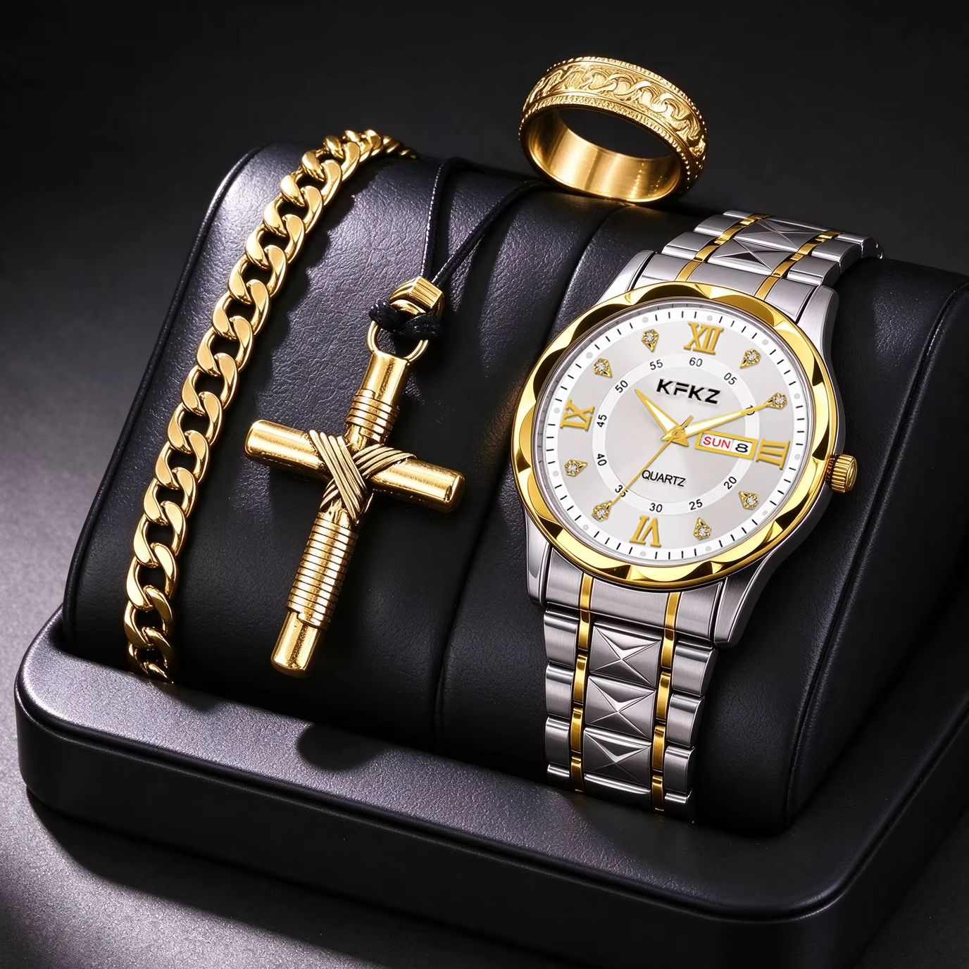 مجموعة من 4 ساعات رجالية كوارت - مراجعة Best Smartwatch Accessories وسعره