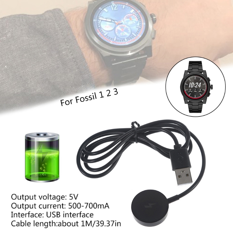حامل شحن سريع للساعة الذكية مع - مراجعة Fossil Smartwatch Accessories وسعره